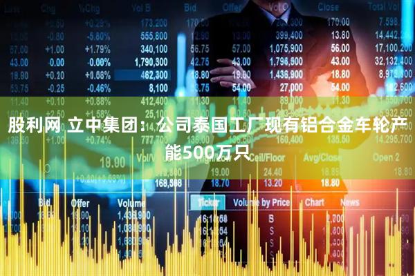 股利网 立中集团：公司泰国工厂现有铝合金车轮产能500万只